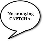 Balloon: No annoying CAPTCHA.